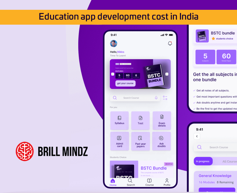 Education app development cost in India Education app development cost in India